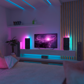 Acoustic Mobile Wall RGB Desk Stand with Panels SKYROSS-mini