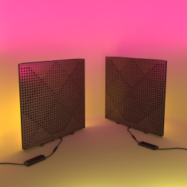 Acoustic Mobile Wall RGB Desk Stand with Panels WILDS