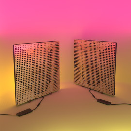 Acoustic Mobile Wall RGB Desk Stand with Panels WILDS