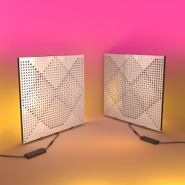 Acoustic Mobile Wall RGB Desk Stand with Panels WILDS