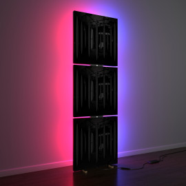 Acoustic Mobile Wall RGB Floor Stand with Panels Pulsar