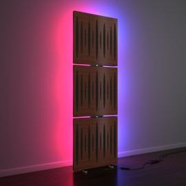 Acoustic Mobile Wall RGB Floor Stand with Panels Pulsar