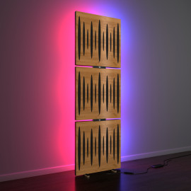 Acoustic Mobile Wall RGB Floor Stand with Panels Pulsar