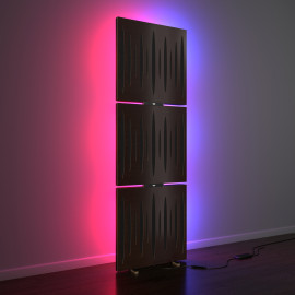 Acoustic Mobile Wall RGB Floor Stand with Panels Pulsar