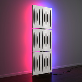 Acoustic Mobile Wall RGB Floor Stand with Panels Pulsar