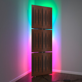 Acoustic Mobile Wall RGB Floor Stand with Bass Traps PULSE