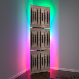 Acoustic Mobile Wall RGB Floor Stand with Bass Traps PULSE