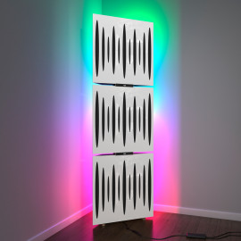 Acoustic Mobile Wall RGB Floor Stand with Bass Traps PULSE