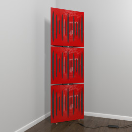 Acoustic Mobile Wall RGB Floor Stand with Bass Traps PULSE