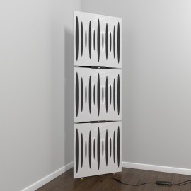 Acoustic Mobile Wall RGB Floor Stand with Bass Traps PULSE