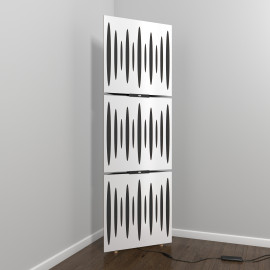 Acoustic Mobile Wall RGB Floor Stand with Bass Traps PULSE