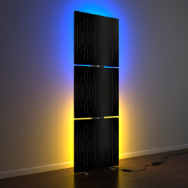 Acoustic Mobile Wall RGB Floor Stand with Panels Wave