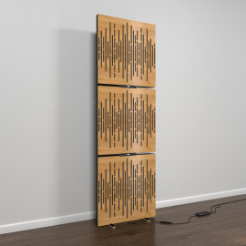 Acoustic Mobile Wall RGB Floor Stand with Panels Wave