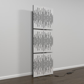 Acoustic Mobile Wall RGB Floor Stand with Panels Wave