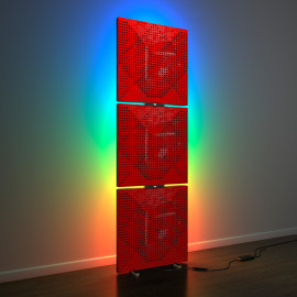 Acoustic Mobile Wall RGB Floor Stand with Panels Wilds