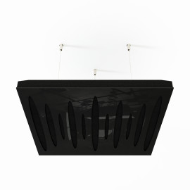 Acoustic Ceiling Panels «Pulsar-F» Black Gloss