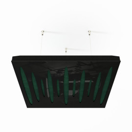Acoustic Ceiling Panels «Pulsar-F» Black Gloss