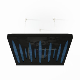 Acoustic Ceiling Panels «Pulsar-F» Black Gloss