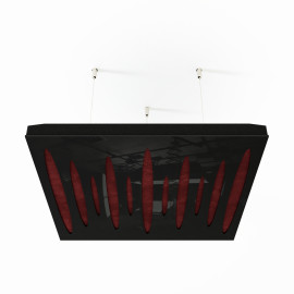Acoustic Ceiling Panels «Pulsar-F» Black Gloss