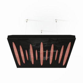 Acoustic Ceiling Panels «Pulsar-F» Black Gloss