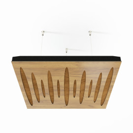 Acoustic Ceiling Panels «Pulsar-F» Oak