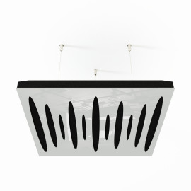 Acoustic Ceiling Panels «Pulsar-F» White Gloss