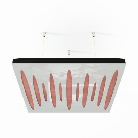 Acoustic Ceiling Panels «Pulsar-F» White Gloss