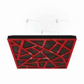 Acoustic Ceiling Panels «Skyross-F» Red Gloss