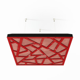 Acoustic Ceiling Panels «Skyross-F» Red Gloss