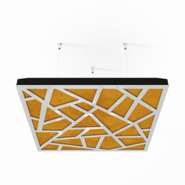 Acoustic Ceiling Panels «Skyross-F» White Gloss