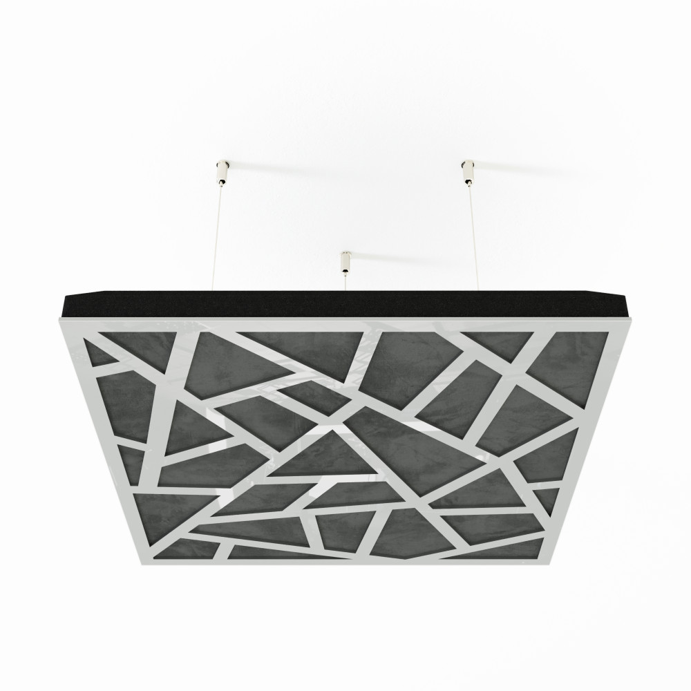 Acoustic Ceiling Panels «Skyross-F» White Gloss