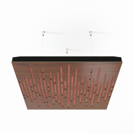 Acoustic Ceiling Panels «Wave-F» Nut