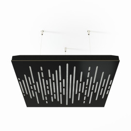 Acoustic Ceiling Panels «Wave-F» Black