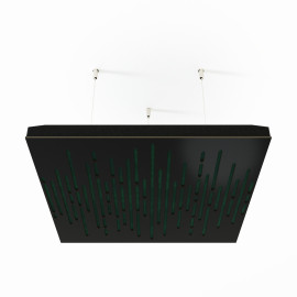 Acoustic Ceiling Panels «Wave-F» Black