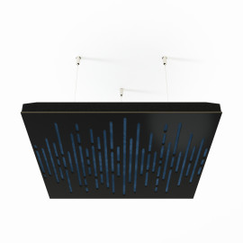 Acoustic Ceiling Panels «Wave-F» Black