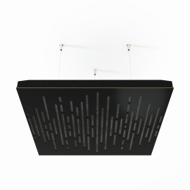 Acoustic Ceiling Panels «Wave-F» Black