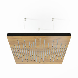 Acoustic Ceiling Panels «Wave-F» Oak