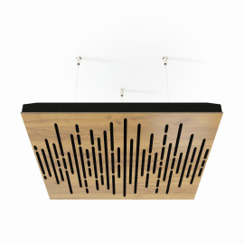 Acoustic Ceiling Panels «Wave-F» Oak