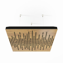 Acoustic Ceiling Panels «Wave-F» Oak