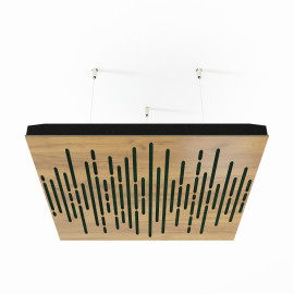 Acoustic Ceiling Panels «Wave-F» Oak
