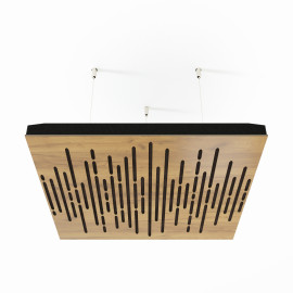Acoustic Ceiling Panels «Wave-F» Oak