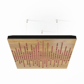 Acoustic Ceiling Panels «Wave-F» Oak