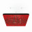 Acoustic Ceiling Panels «Wave-F» Red Gloss