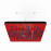Acoustic Ceiling Panels «Wave-F» Red Gloss