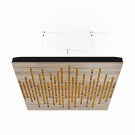Acoustic Ceiling Panels «Wave-F» Sonoma