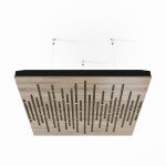 Acoustic Ceiling Panels «Wave-F» Sonoma