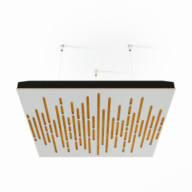 Acoustic Ceiling Panels «Wave-F» White 