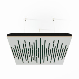 Acoustic Ceiling Panels «Wave-F» White 