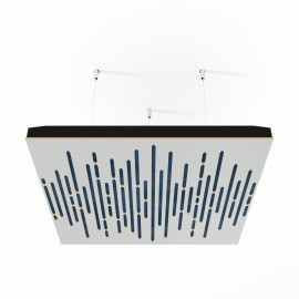 Acoustic Ceiling Panels «Wave-F» White 