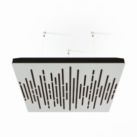 Acoustic Ceiling Panels «Wave-F» White 